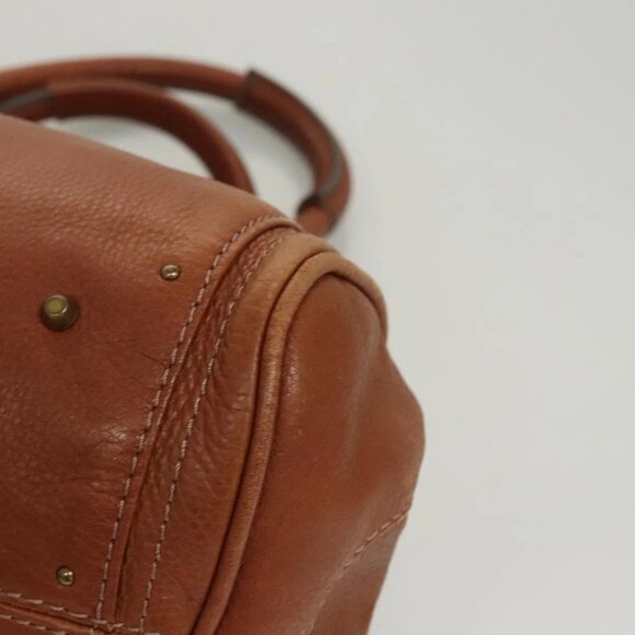 Chloe Paddington Shoulder Bag Leather Brown Gold Auth ep8587 - Picture 3 of 16